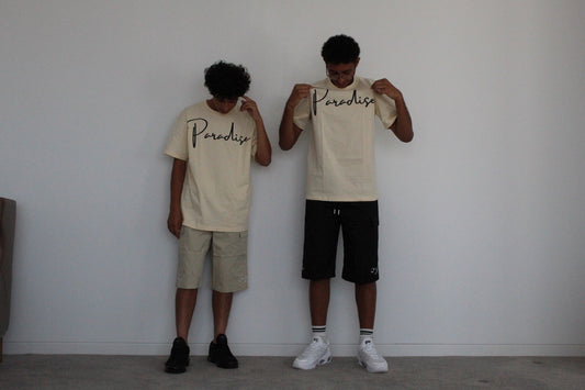 'Paradise' Tee - Beige