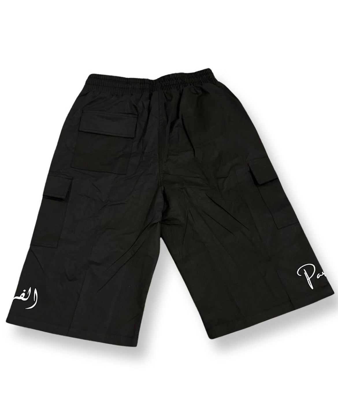 'Paradise' Cargo Shorts - Charcoal